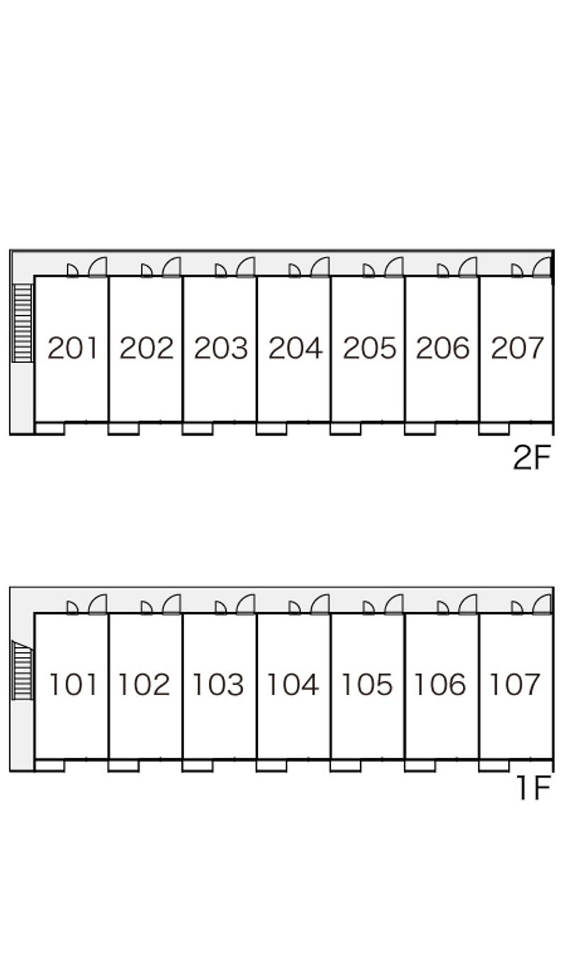 レオパレス喜多村 間取配置図