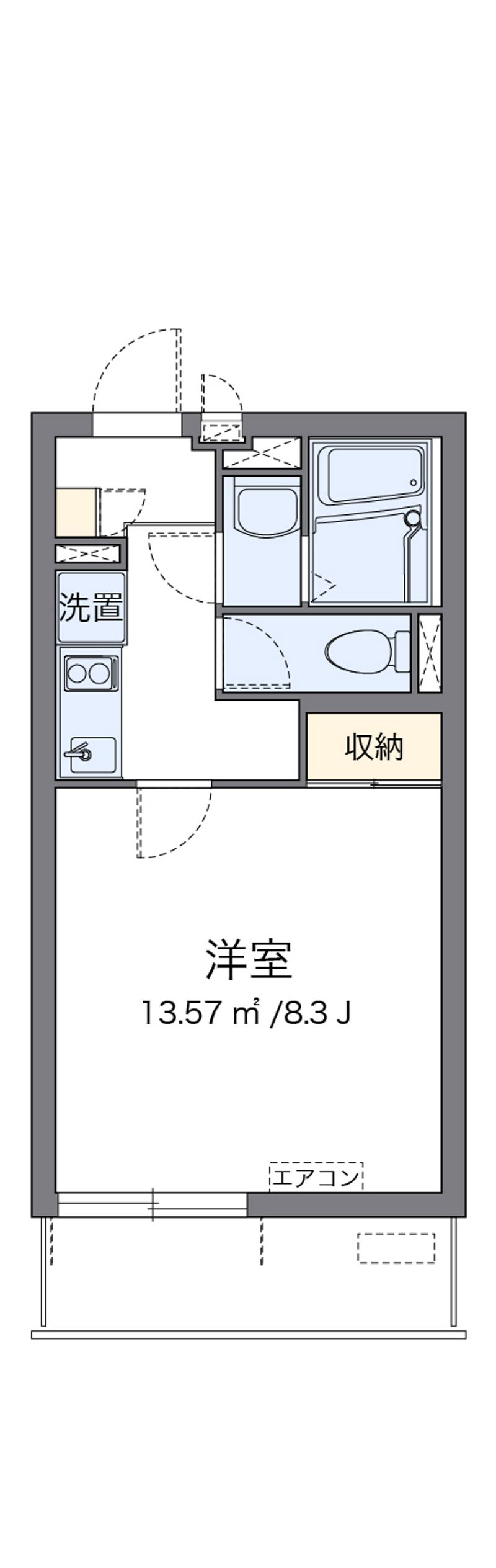 クレイノＴＡＫＡ　ゼータ 間取図