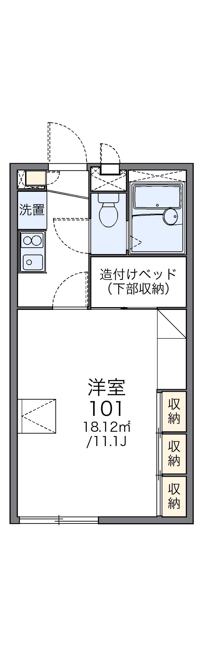 レオパレスＩＭＡＲＩ 間取図