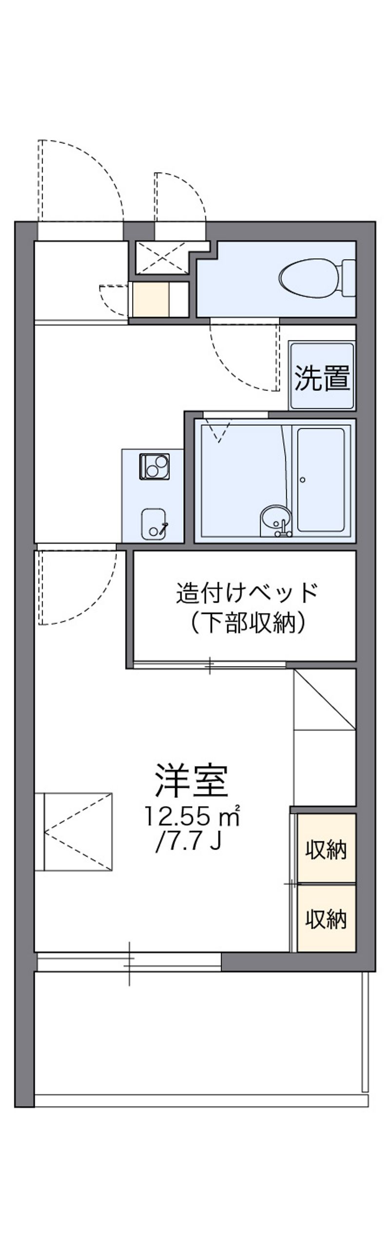 レオパレスルピナス 間取図