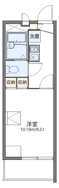 レオパレスハープコート 間取り図