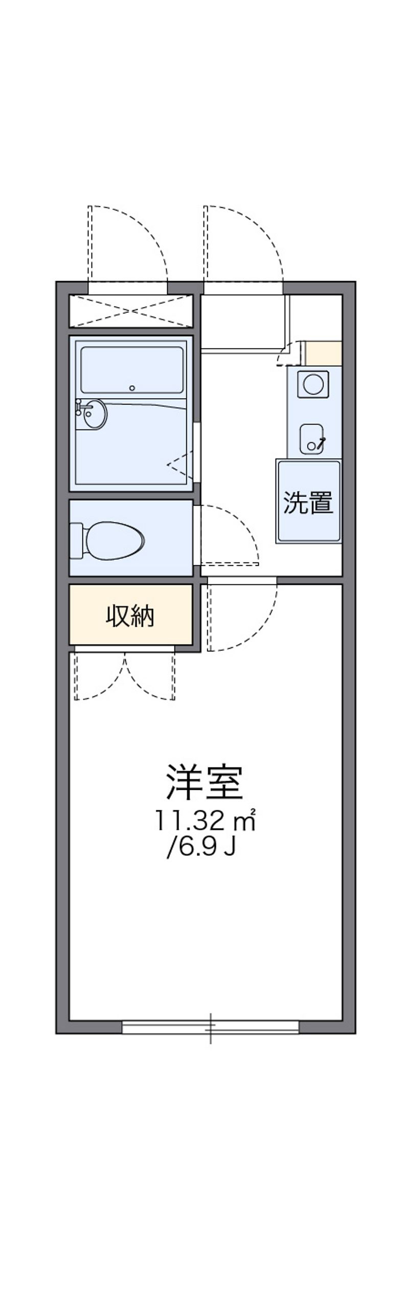 レオパレス飛龍 間取図