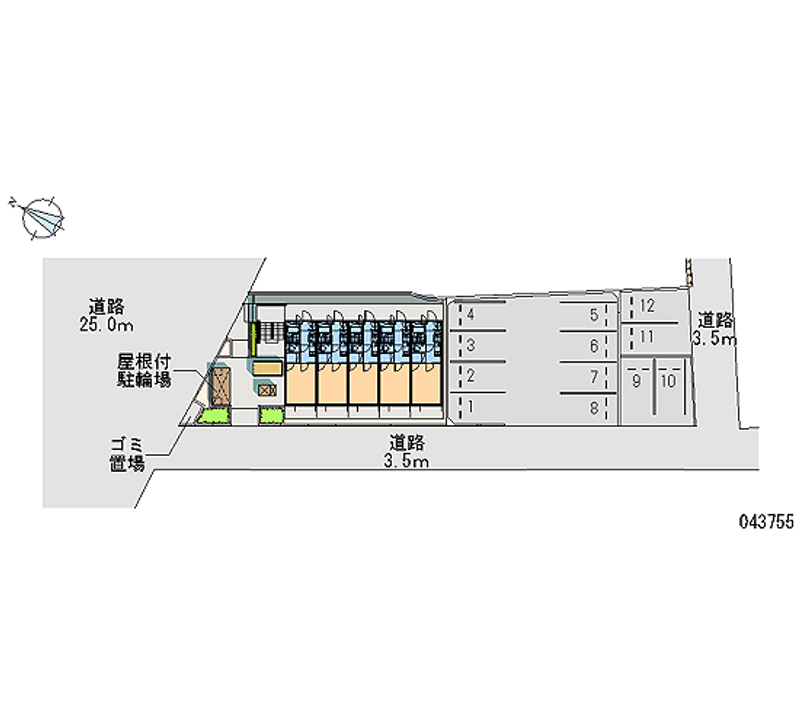 43755 bãi đậu xe hàng tháng