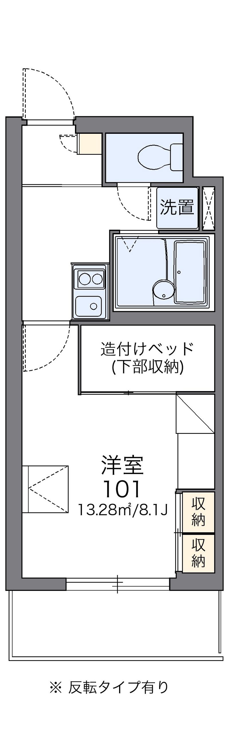 レオパレスサランズ日吉 間取図