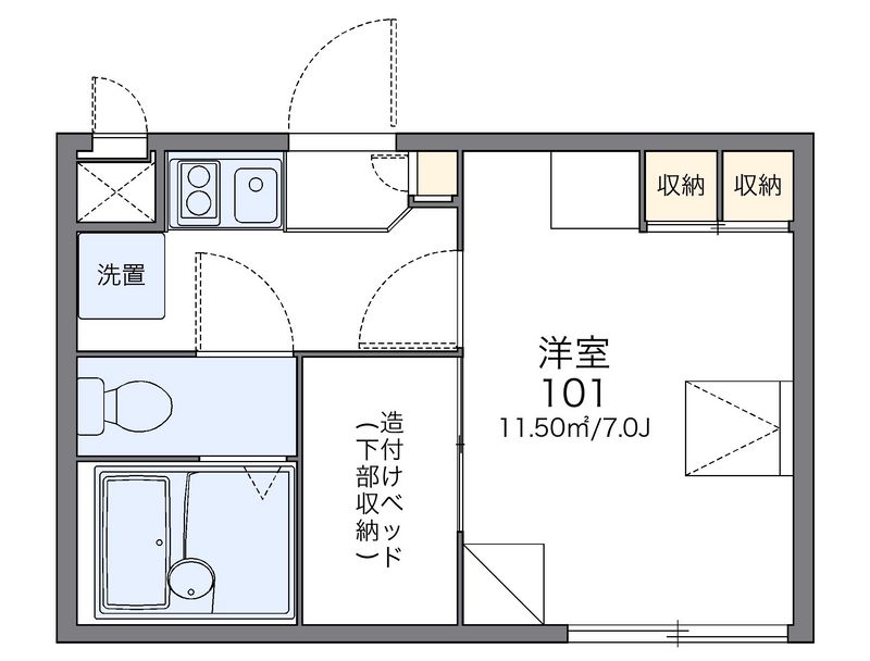 レオパレスエミオン 間取図
