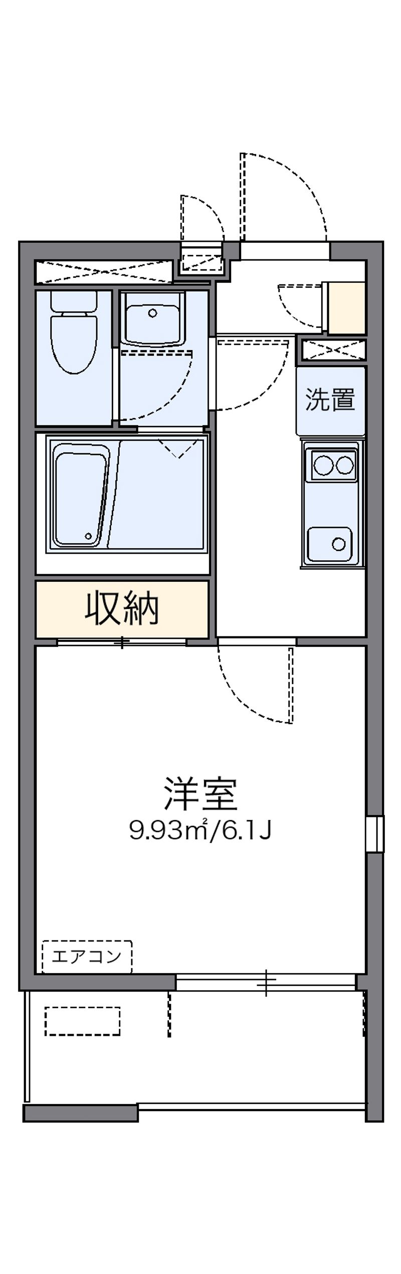 レオネクストグレイスコーポ薩摩 間取り