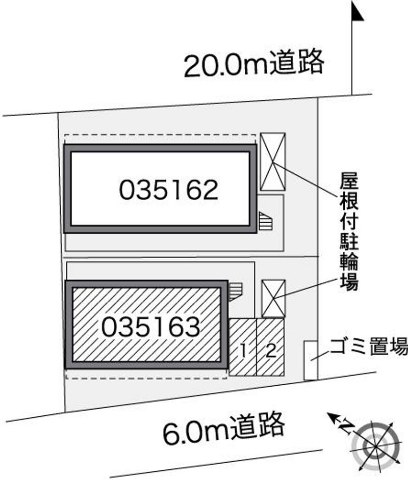 レオパレス加島駅ダイレクトⅡ 配置図