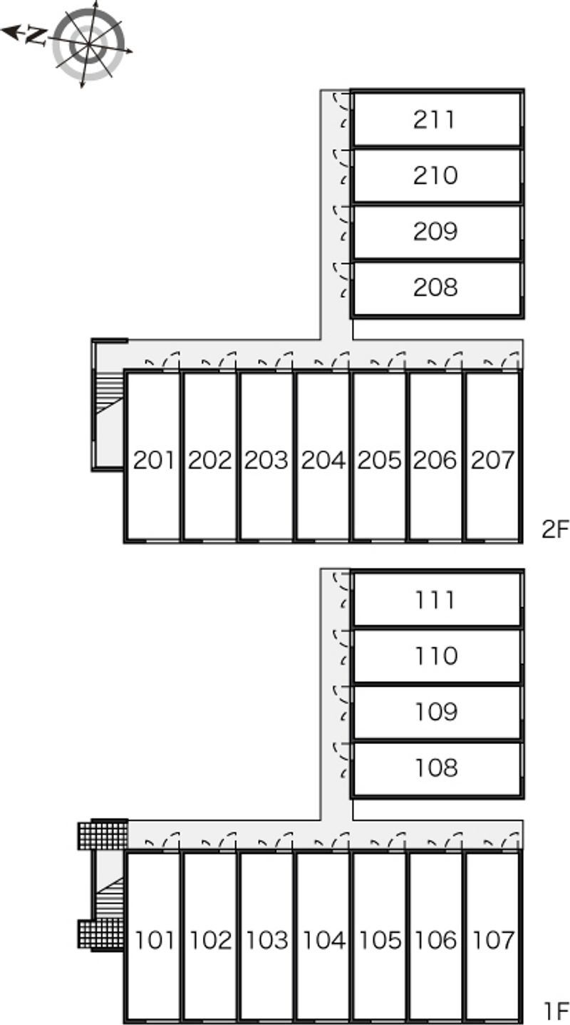 レオパレス大陽舞鶴 間取配置図