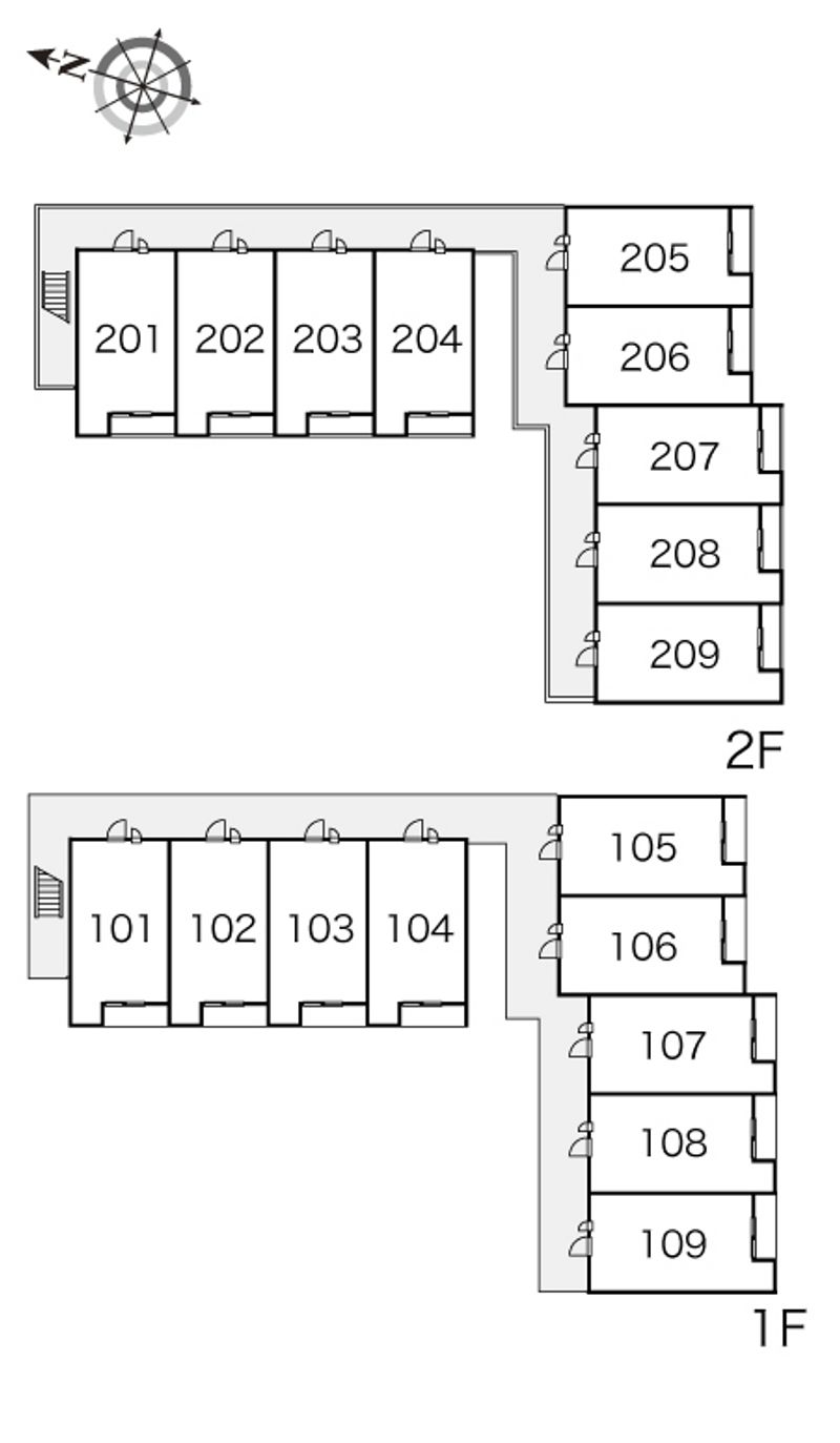レオパレスマンダリーヌⅡ 間取配置図
