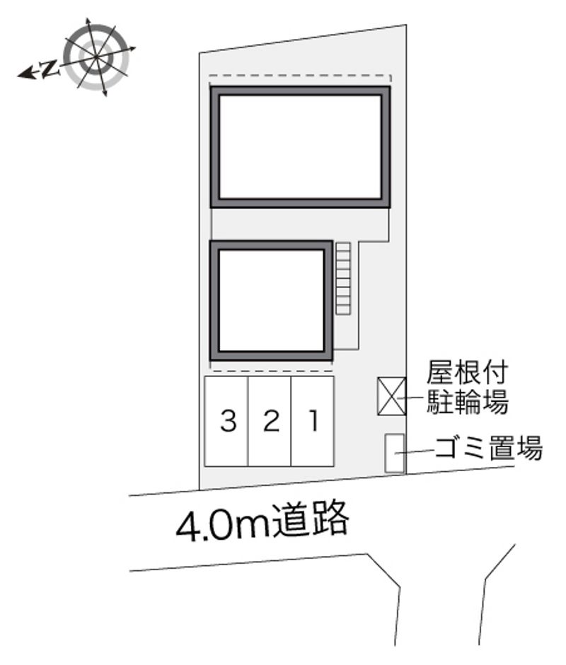 レオパレス水晶館Ⅰ 配置図