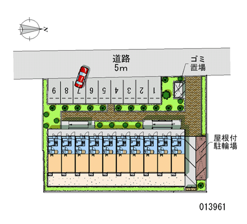 レオパレス南田園 月極駐車場