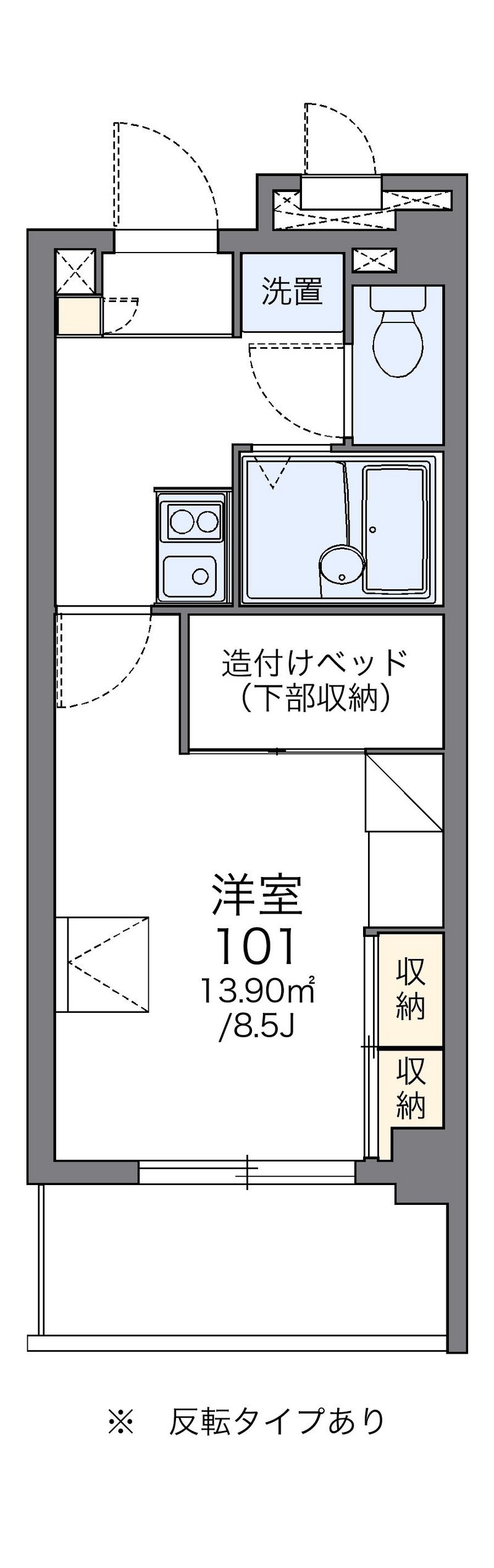 レオパレス小禄泉原當間 間取図