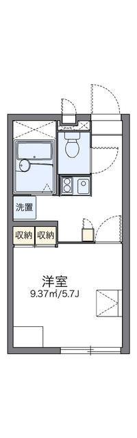 レオパレス来迎寺 間取り図