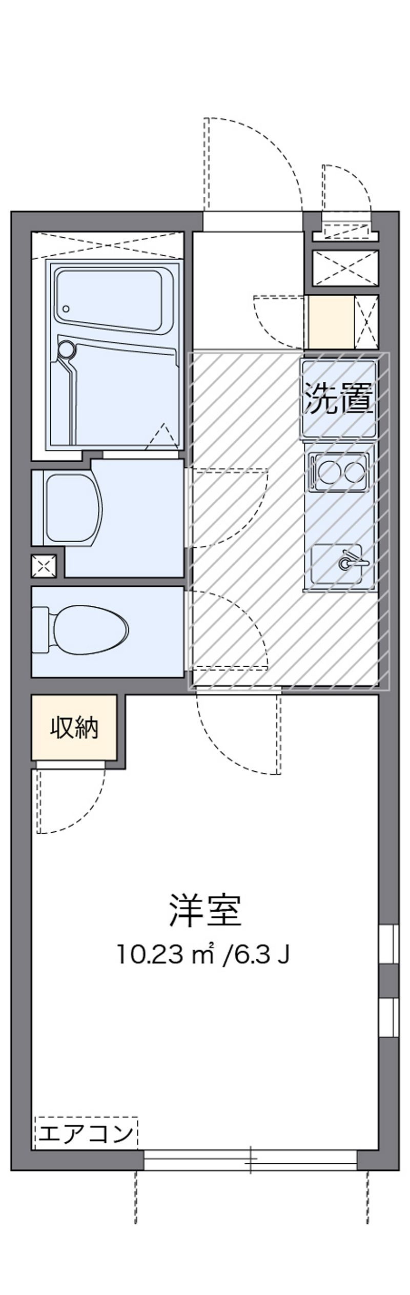 クレイノ三春町 間取図