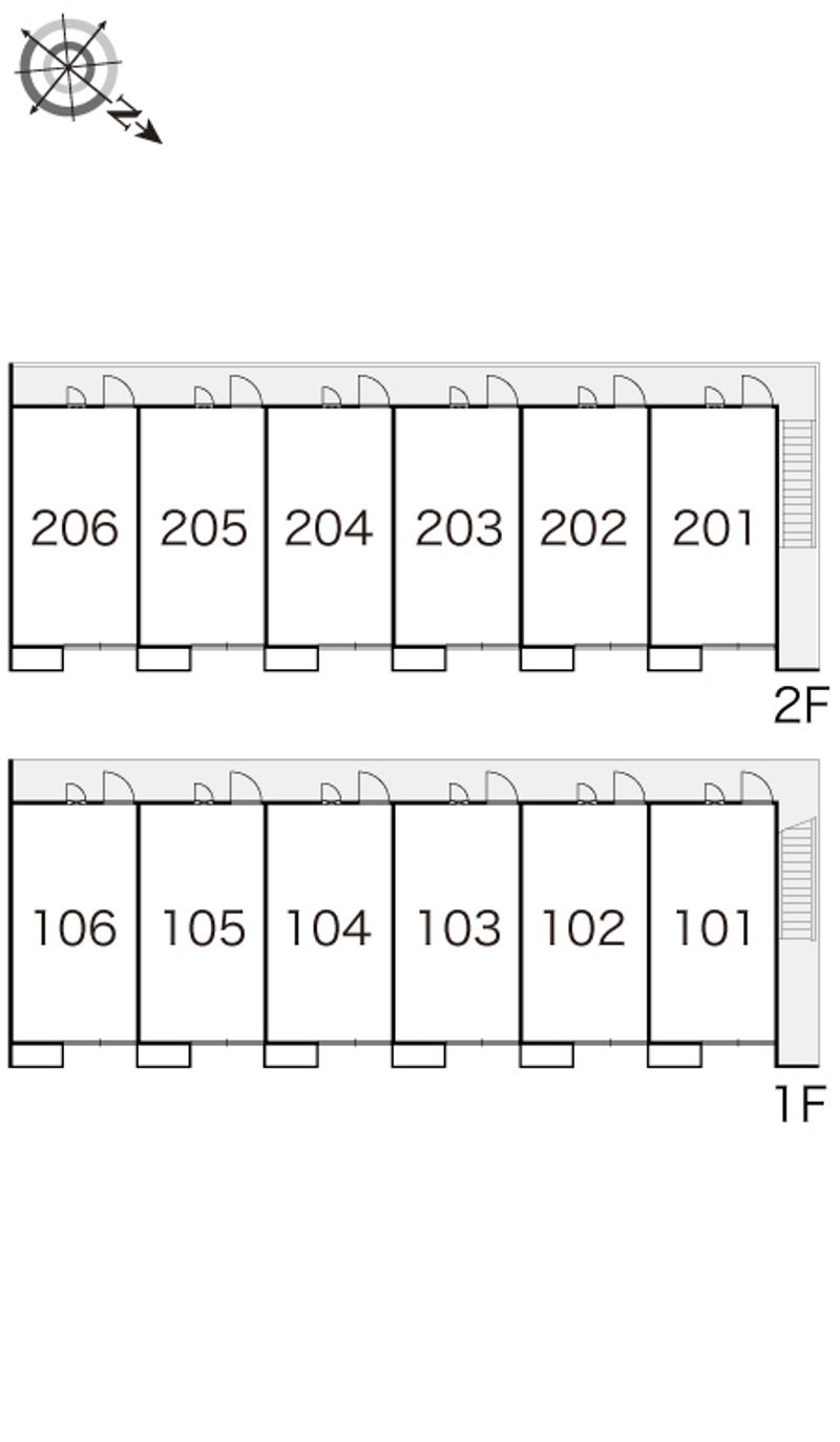 レオパレスウイング 間取配置図