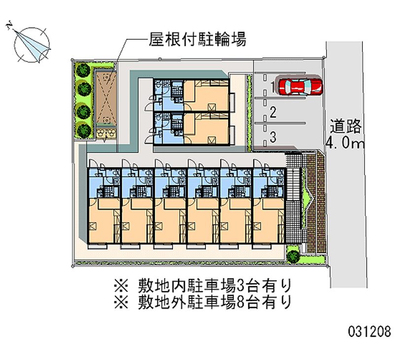 レオパレスしんでん中山 月極駐車場