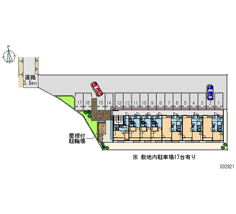 レオパレスベンテュール 月極駐車場