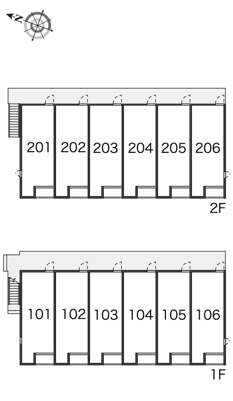 レオネクストバロンⅢ 間取配置図