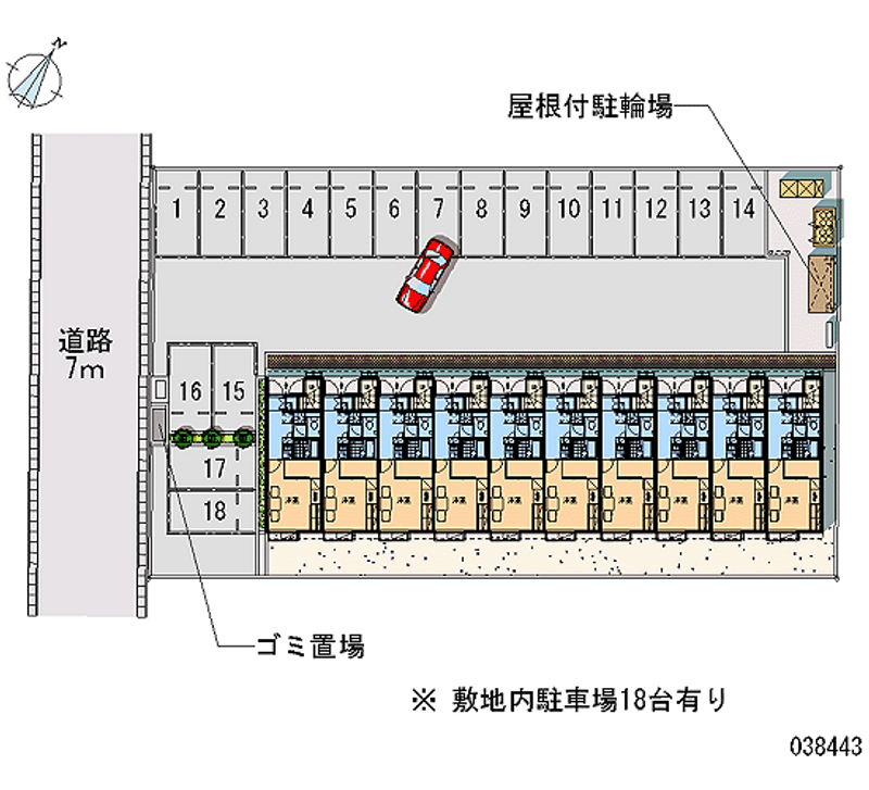 38443 Monthly parking lot