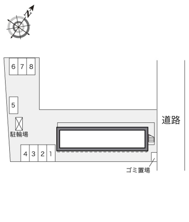 レオパレスＭＴＫ　Ｓ 配置図