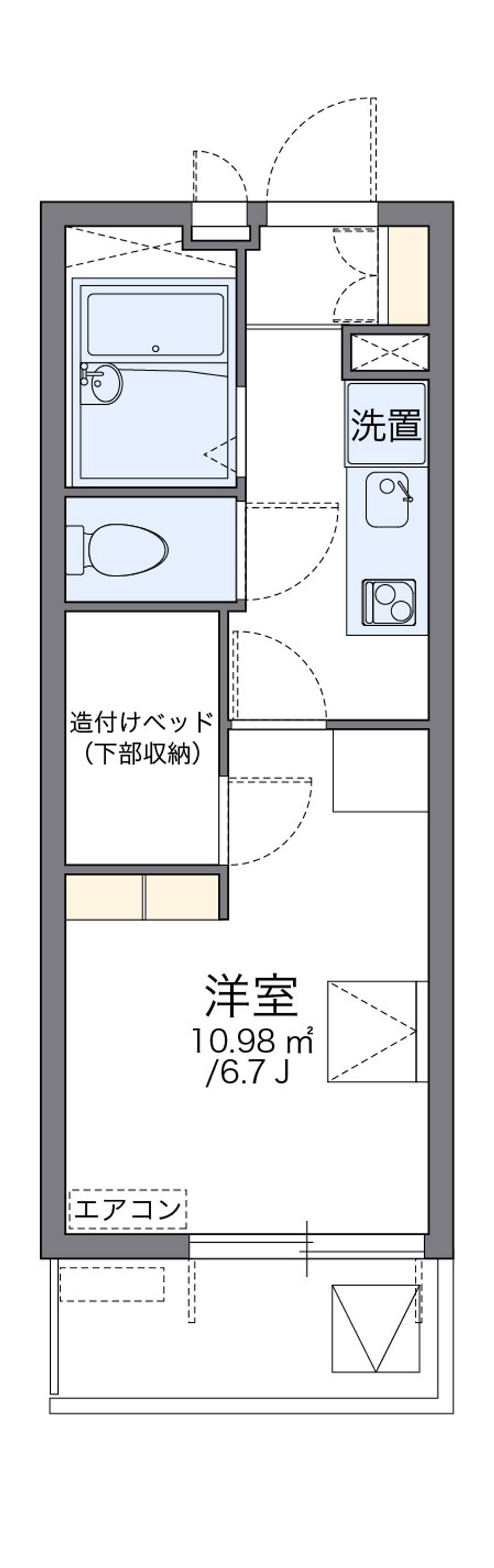 レオパレスターナーⅢ 間取図