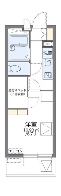 レオパレスターナーⅢ 間取り図