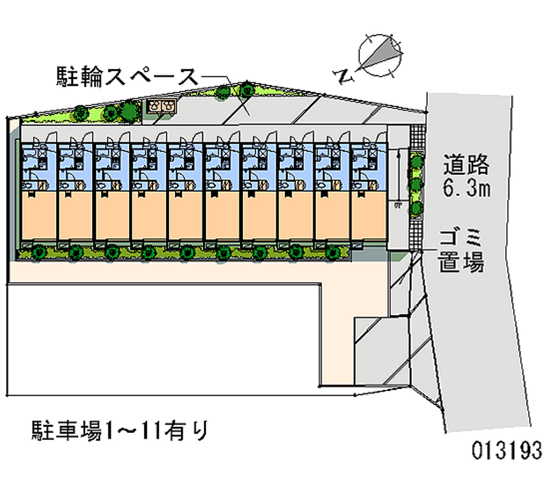 レオパレス北本西 月極駐車場