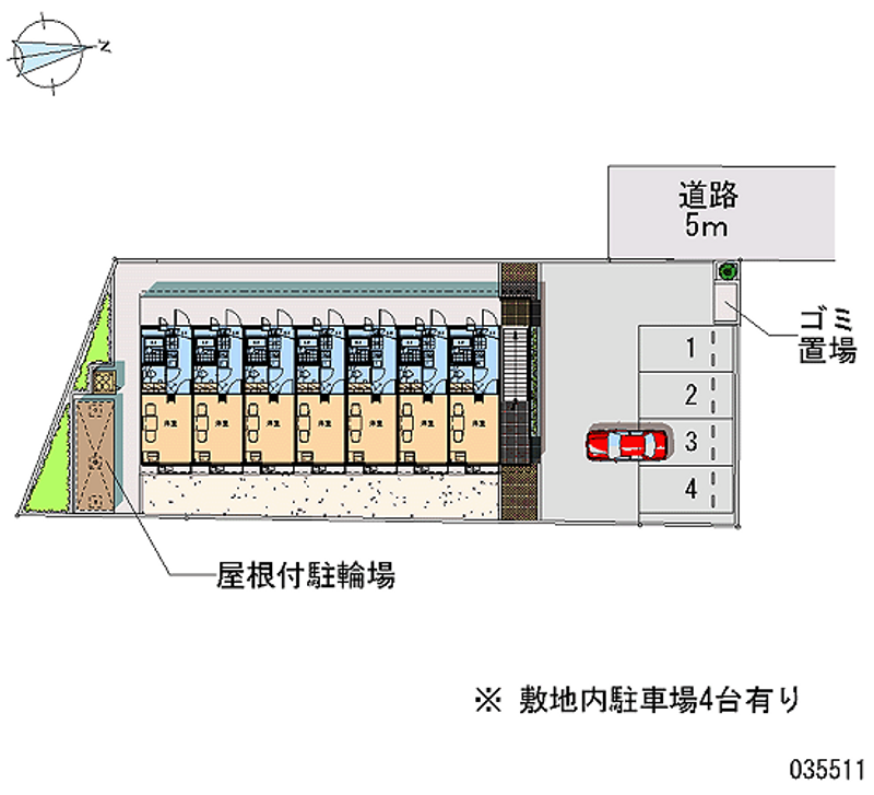 レオパレスホープ 月極駐車場