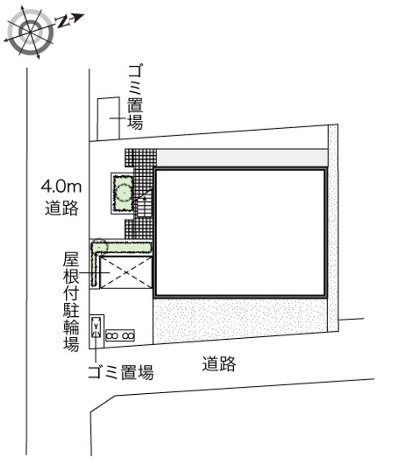 レオパレス若葉ハイツ 配置図