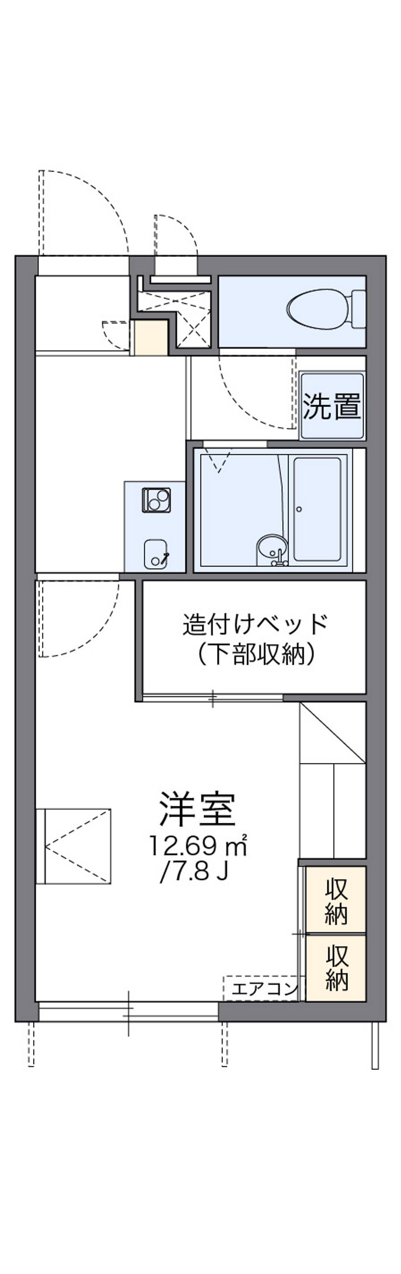 レオパレスアネトス 間取図