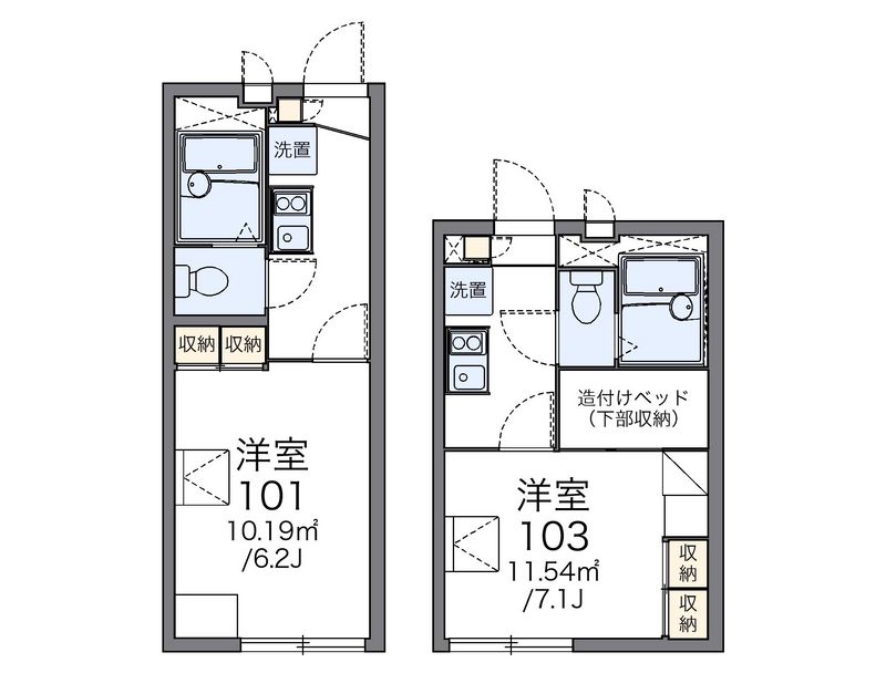 レオパレスＥＡＳＴ　ＦＩＥＬＤ 間取図