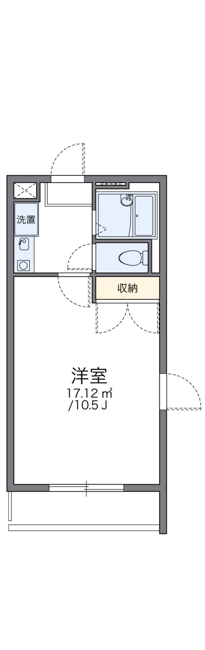 レオパレスフォンティーヌ 間取図