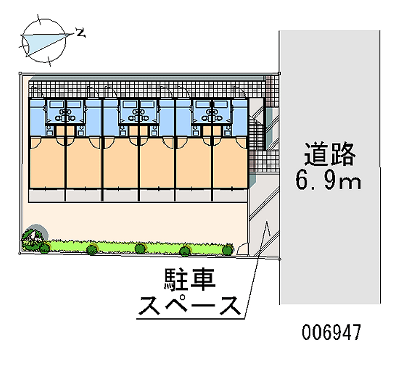 レオパレスエムティエス　 区画図