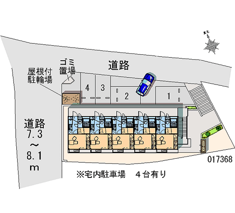 レオパレスアーク 月極駐車場