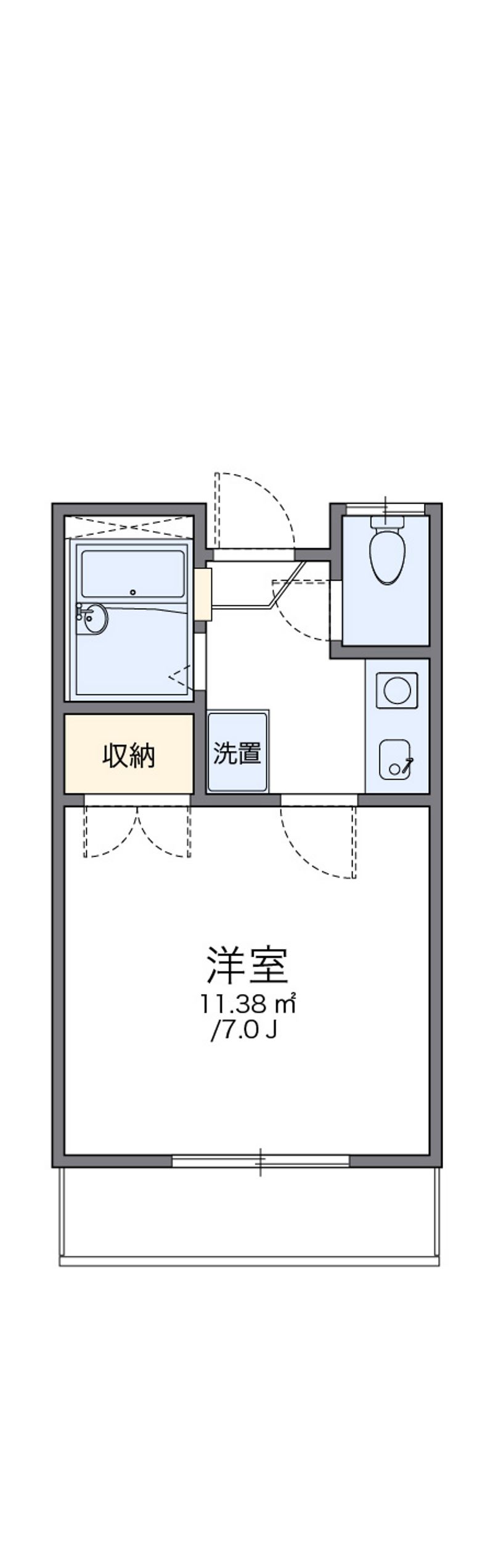 レオパレス米子 間取図