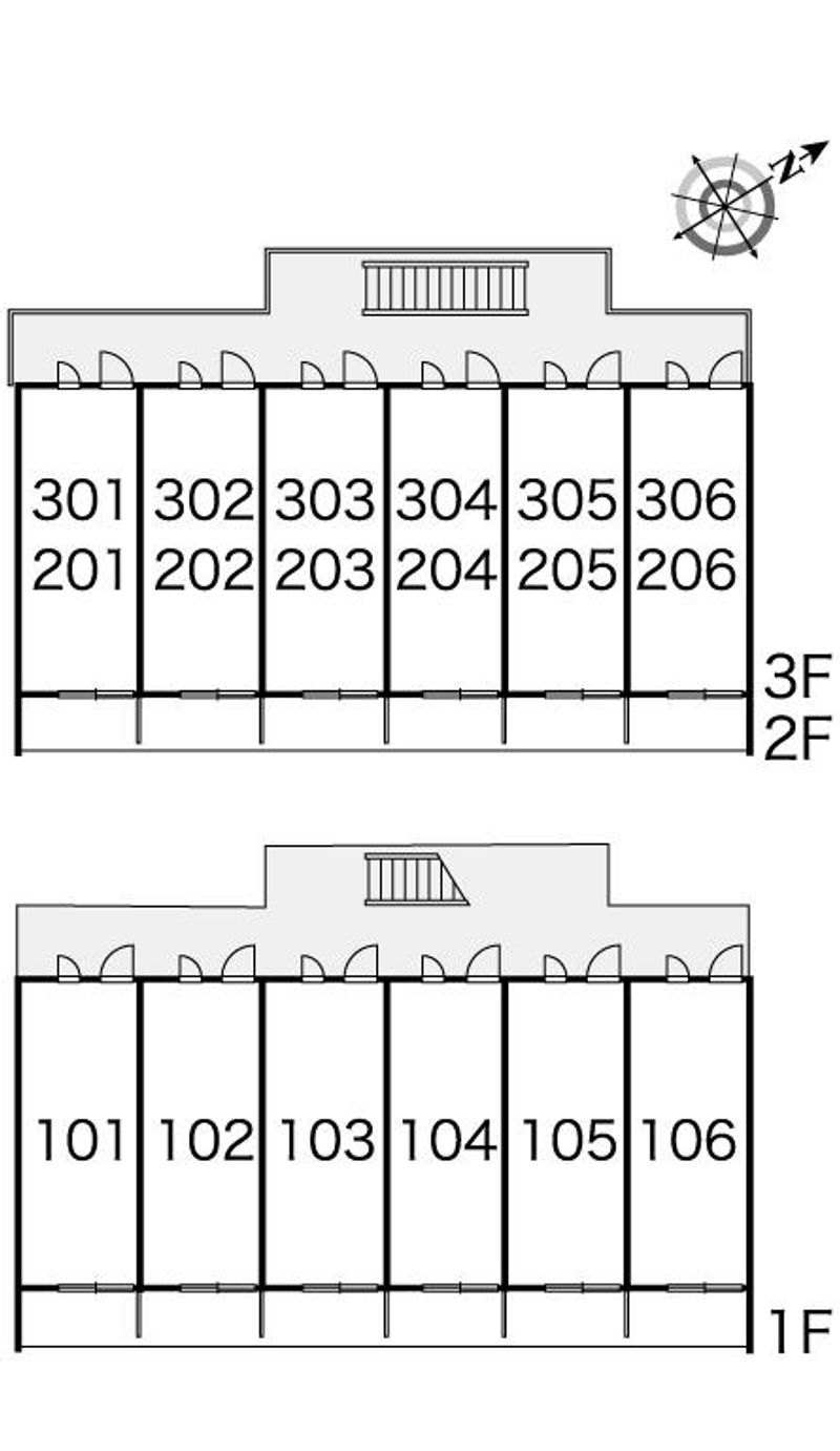 レオパレスリバーヴィレッジＡ 間取配置図