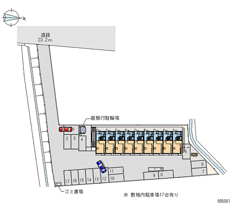 レオパレスサン 月極駐車場