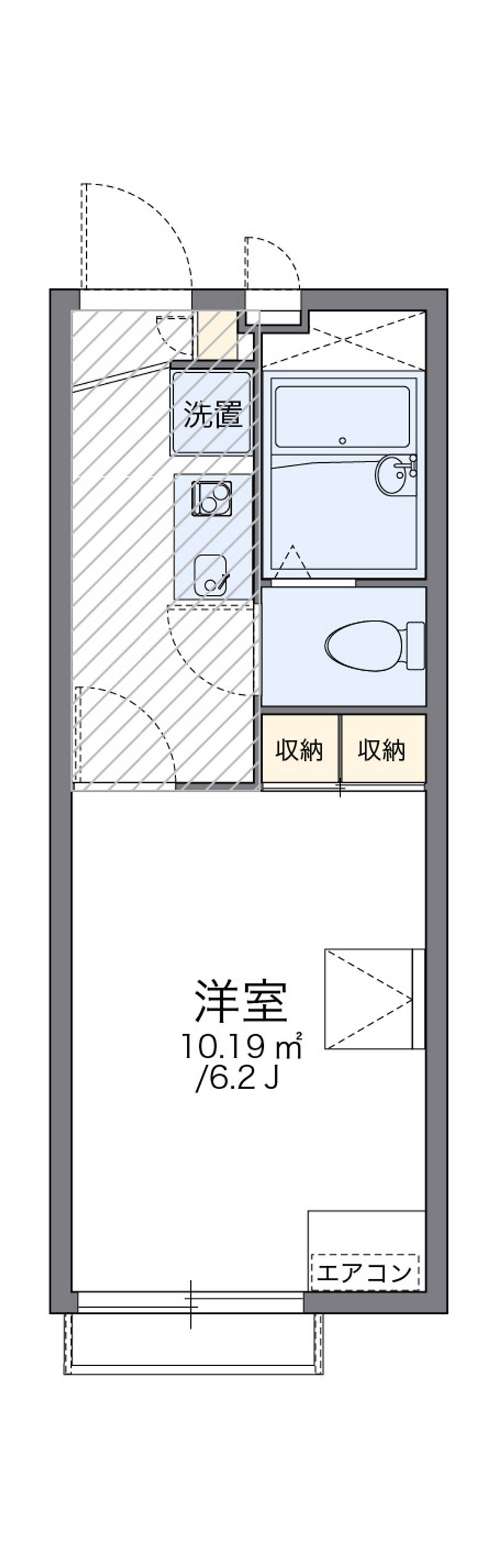 レオパレスニシスズラン 間取図