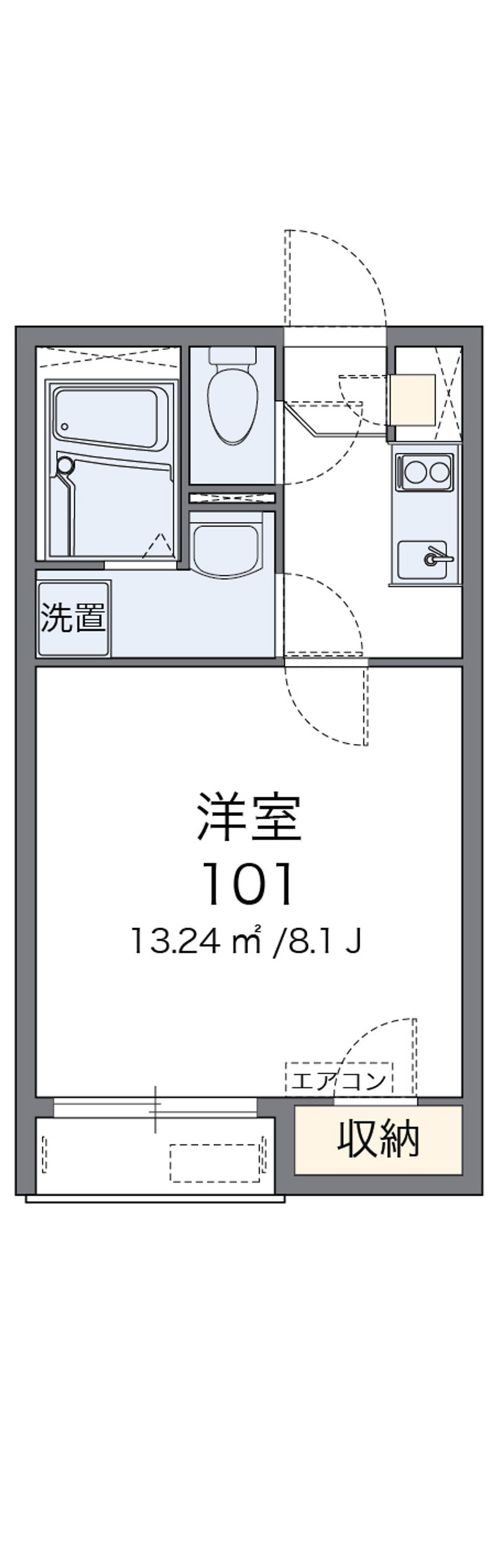 レオネクストＢＬＵＥ 間取図