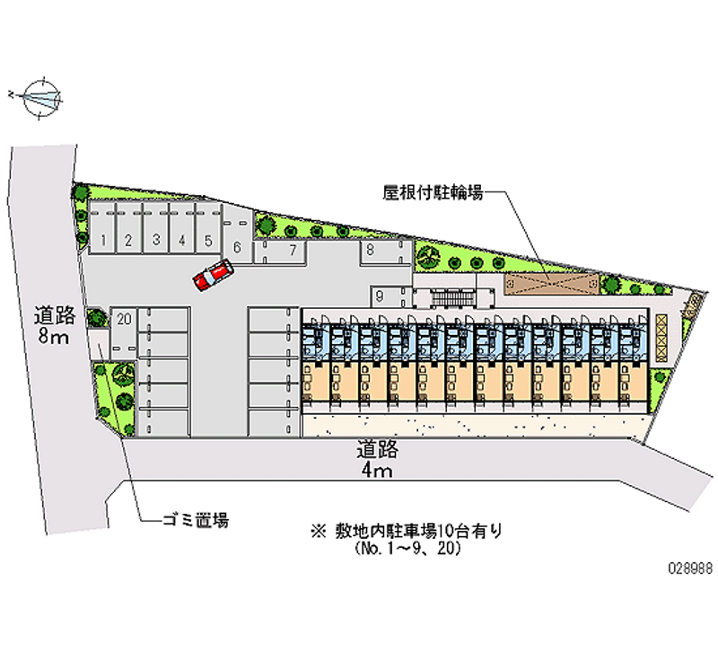 レオパレスＰｌａｃｉｄｏ 月極駐車場