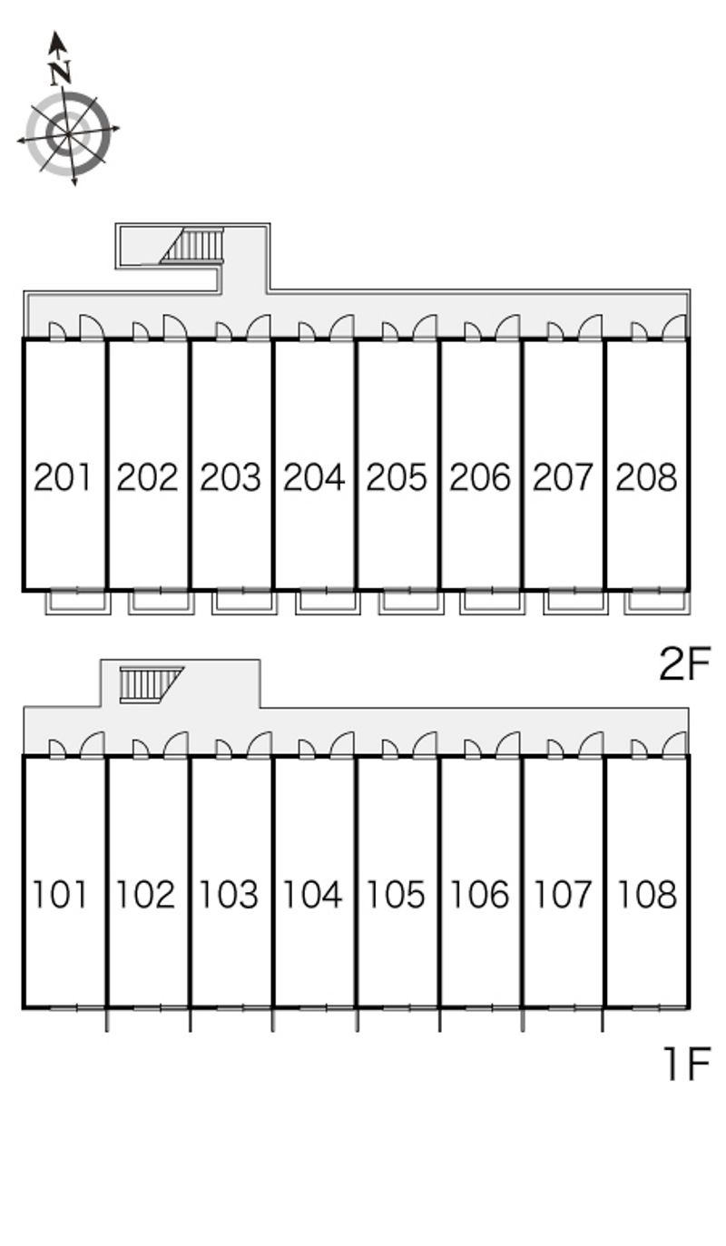 レオパレスＨＳＢ見沼 間取配置図