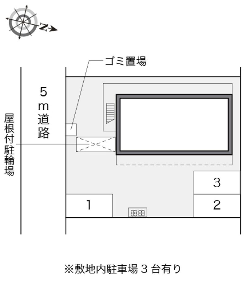 レオパレスみのりビルⅡ 配置図