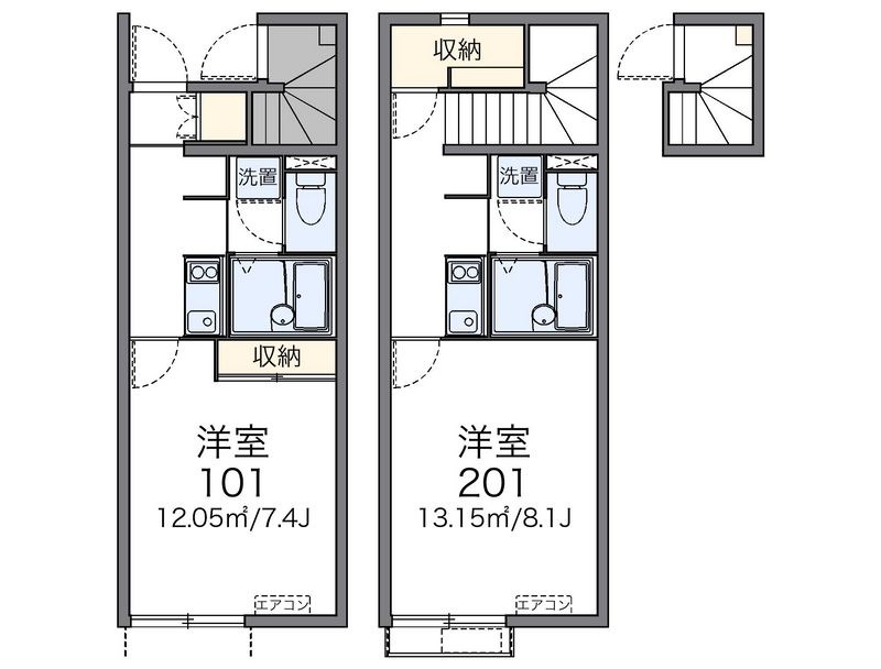 レオネクストＭＡＫＩ 間取図