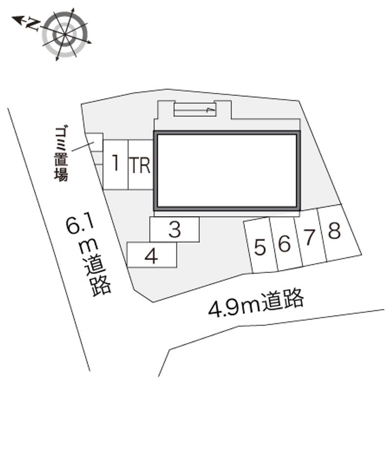 レオパレスホースヒルズ 駐車場
