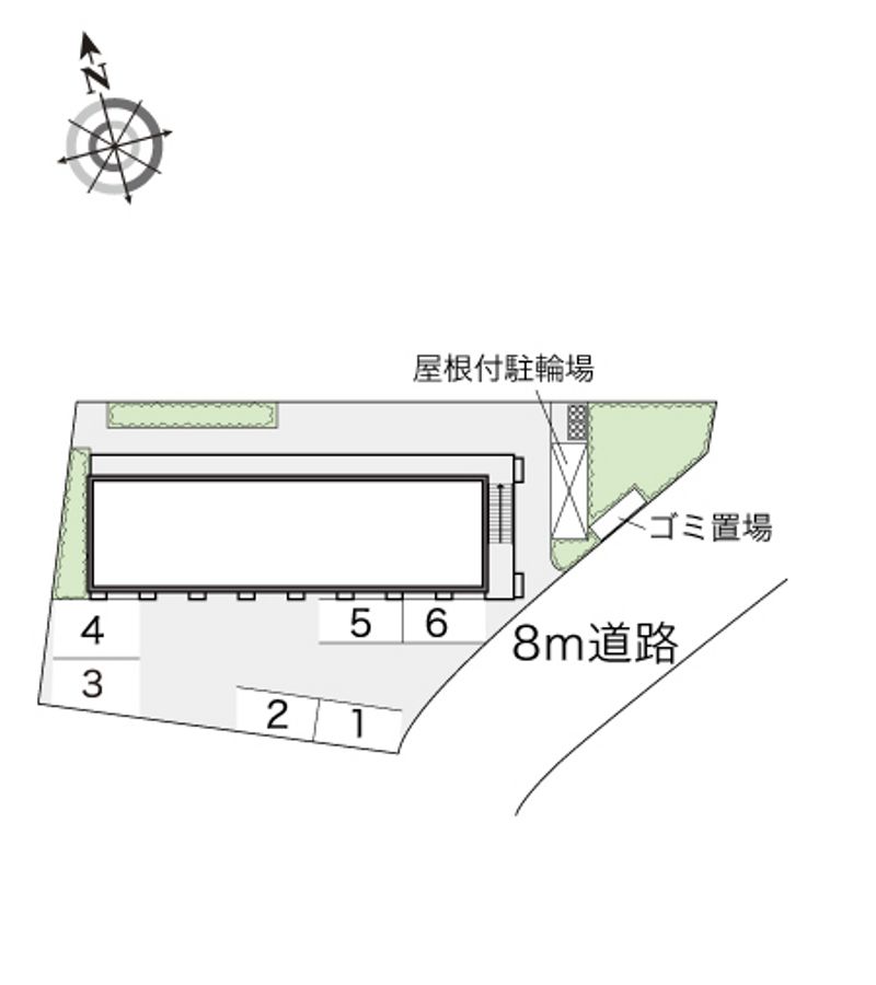 レオパレスヴェルリッツ深井 配置図