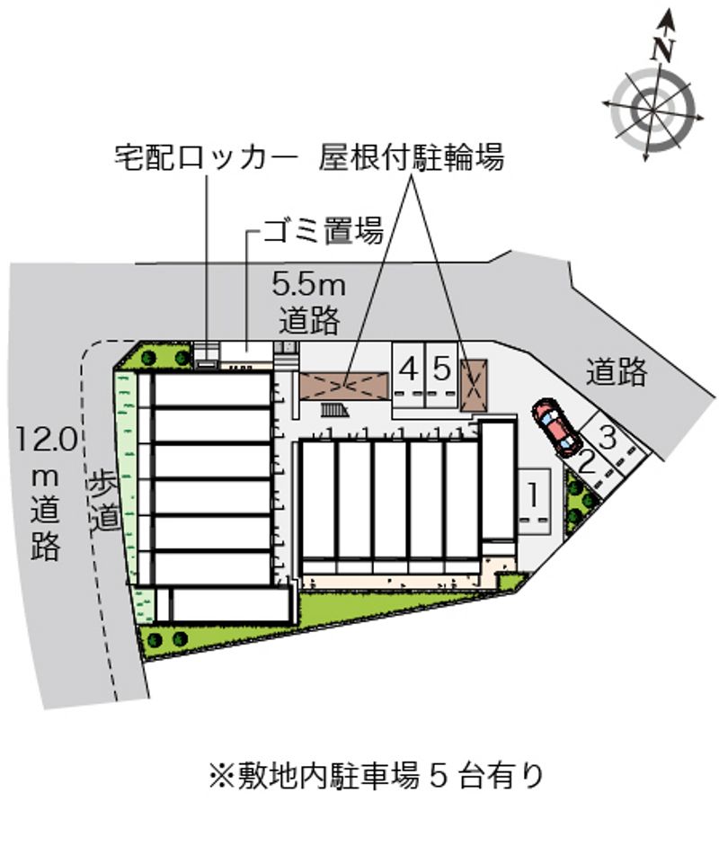 クレイノルナ　ルミエール三郷 配置図