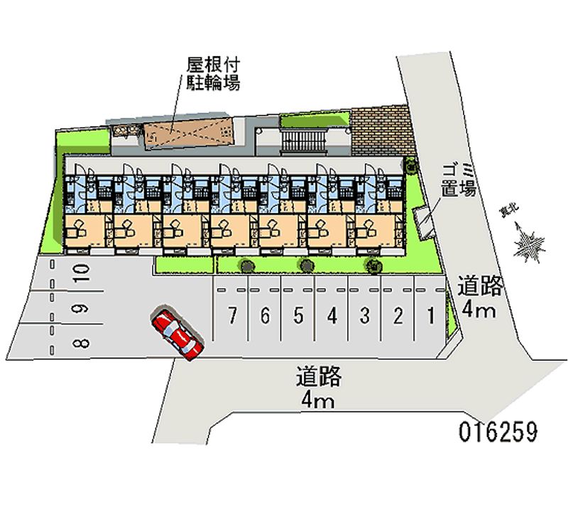 レオパレス常盤町 月極駐車場