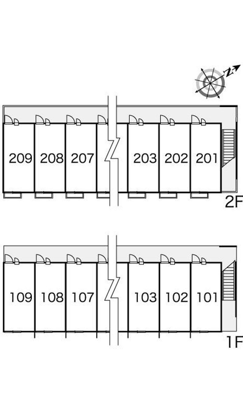 レオパレス館山 間取配置図