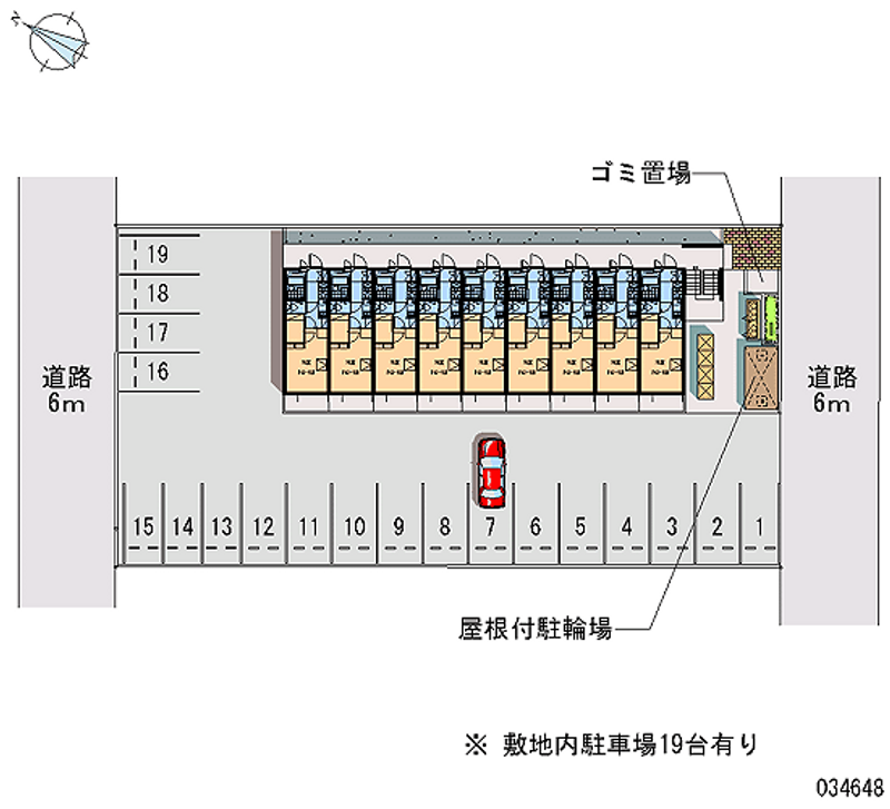 レオパレス山竹Ⅱ 月極駐車場