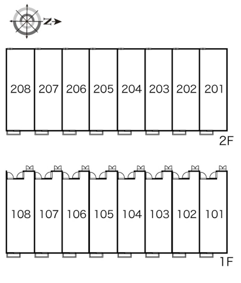 レオパレスＳ＆Ｒ 間取配置図